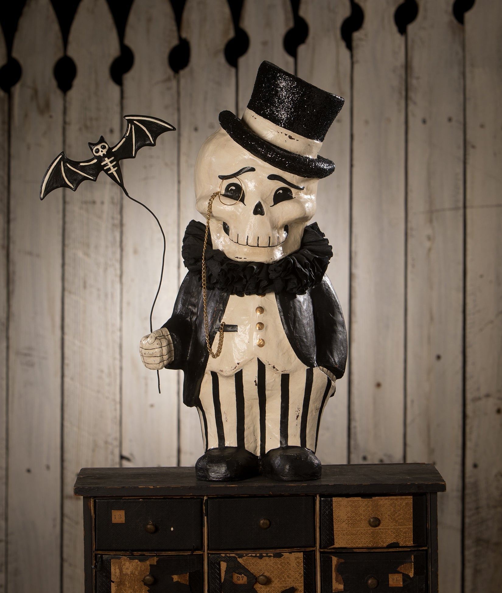 "Dapper Desmond Skelly, Paper Mache - Large"
