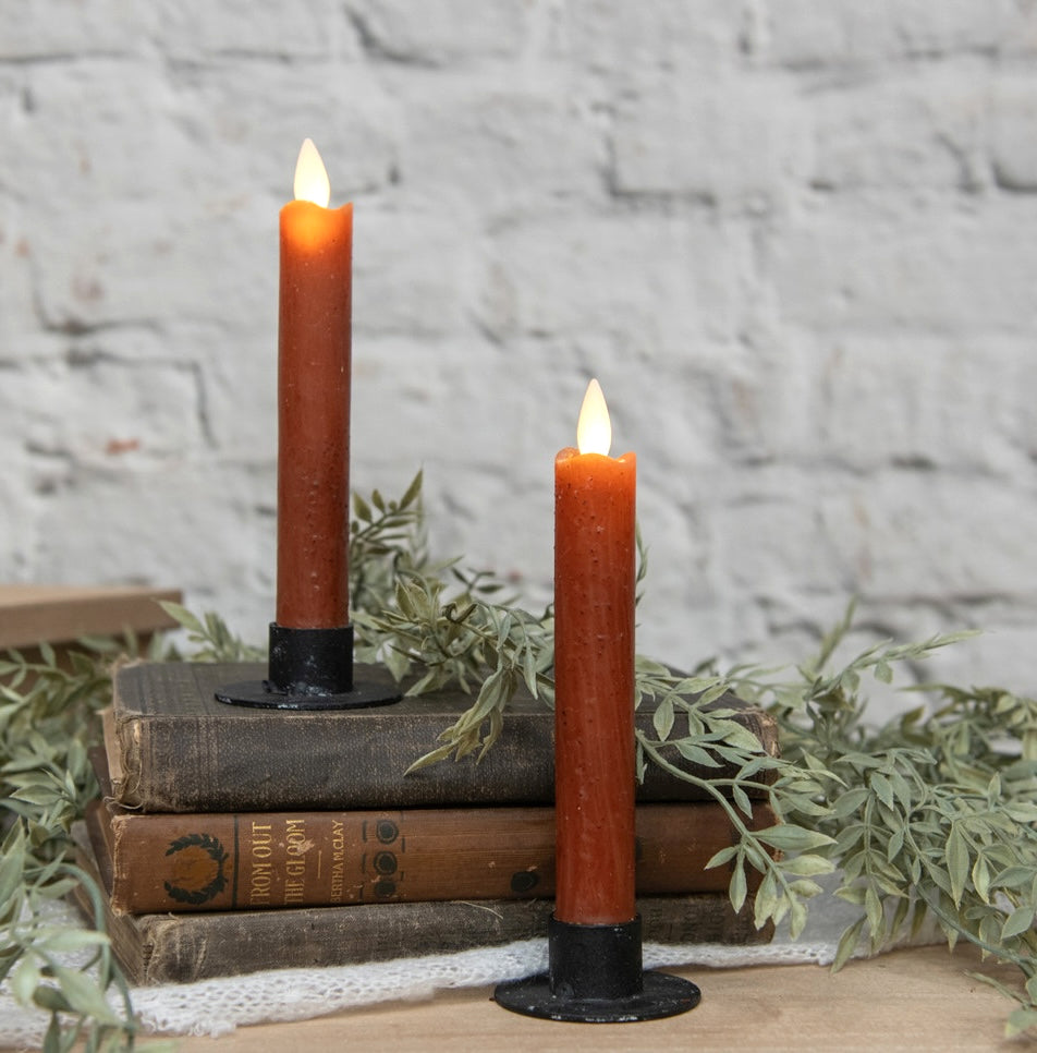 "Farmhouse Taper Candles, Ginger Brown"