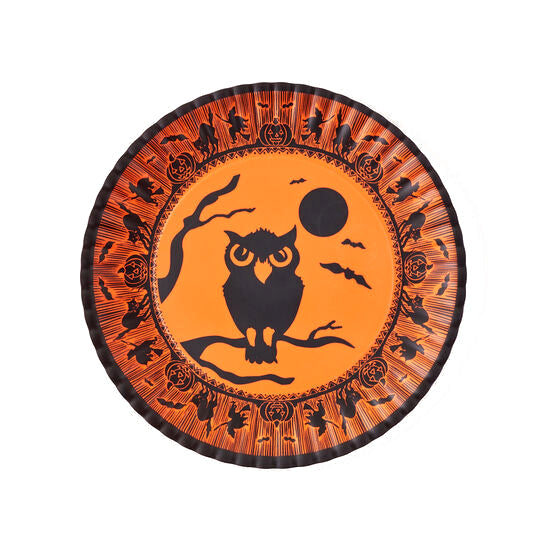 "Halloween Owl Treat Platter, 16"""
