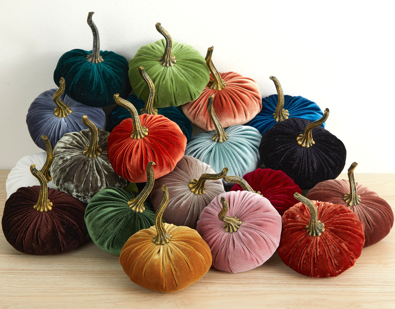 Gray Velvet Pumpkin